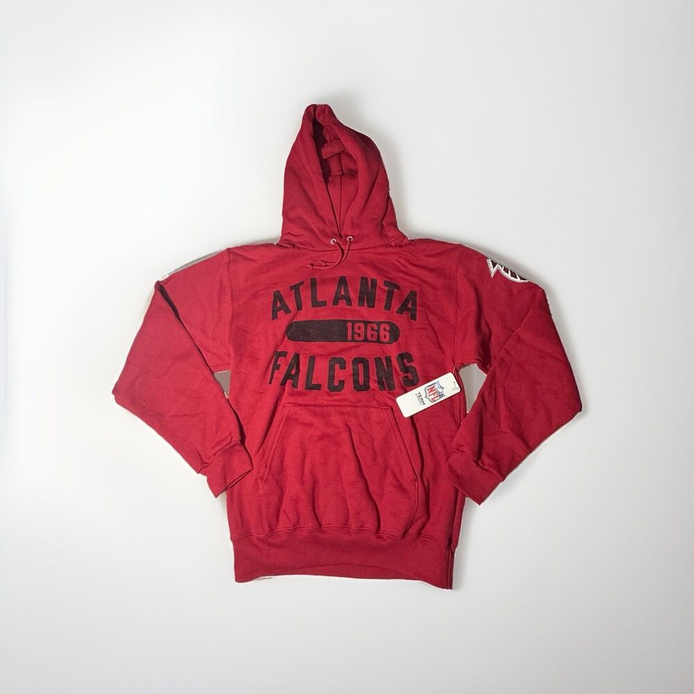 NWT Champion Atlanta Falcons Hoodie Mens Small Red NFL Pullover Sweatshirt